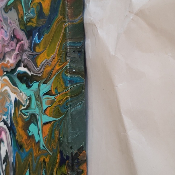 Original Abstract Acrylic Paintings / Art on a 10x10  canvas. - Picture 3 of 5